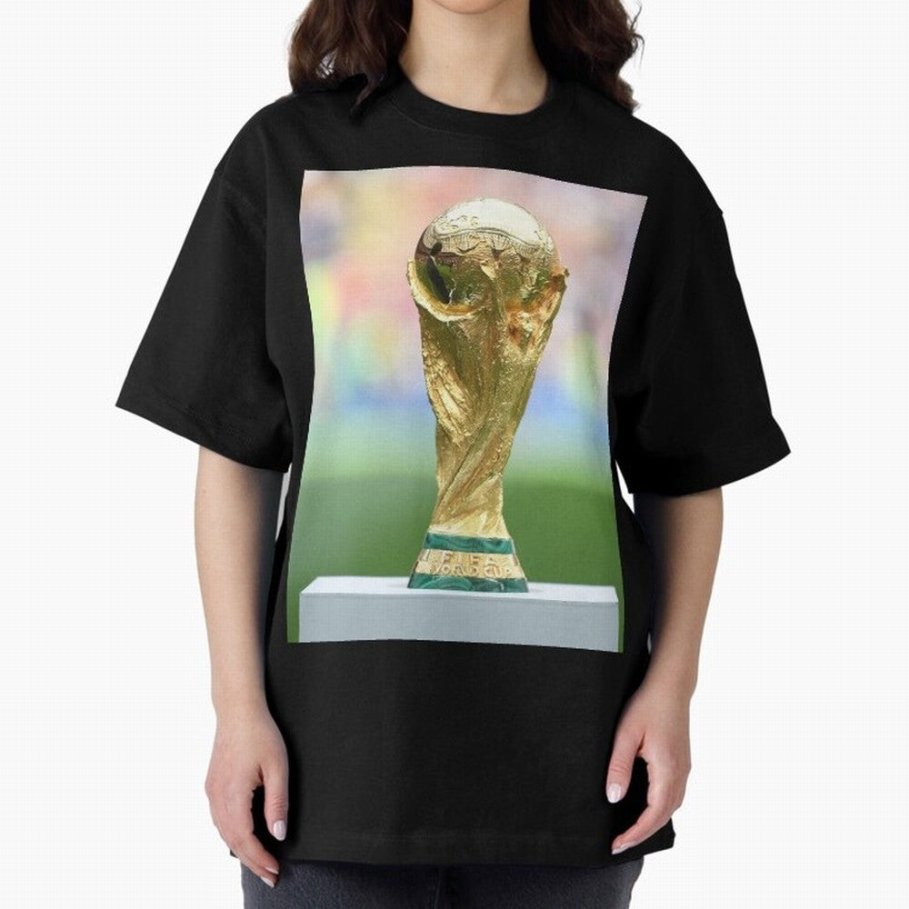 World CUP. Oversized T-Shirt Remember Iconic Moments from Global Football Passion for FIFA World Cup 2026 Group Stage, Made for Mbappe and Neymar, England, France and Netherlands, Vintage Soccer Flavor, Modern Football Stars, National Flags and