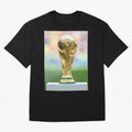 World CUP. Oversized T-Shirt Remember Iconic Moments from Global Football Passion for FIFA World Cup 2026 Group Stage, Made for Mbappe and Neymar, England, France and Netherlands, Vintage Soccer Flavor, Modern Football Stars, National Flags and