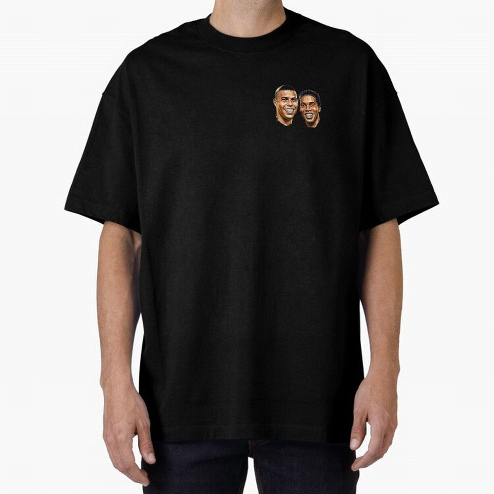 Ronaldo & Ronaldinho: The Legends of Brazil Joga Bonito Oversized T-Shirt Bring Bold Fan Energy to FIFA World Cup 2026 Group Stage Spirit, Driven by Netherlands, Messi, CR7 and Mbappe, Fan Favorite Moments, National Team Passion, Big Match Drama