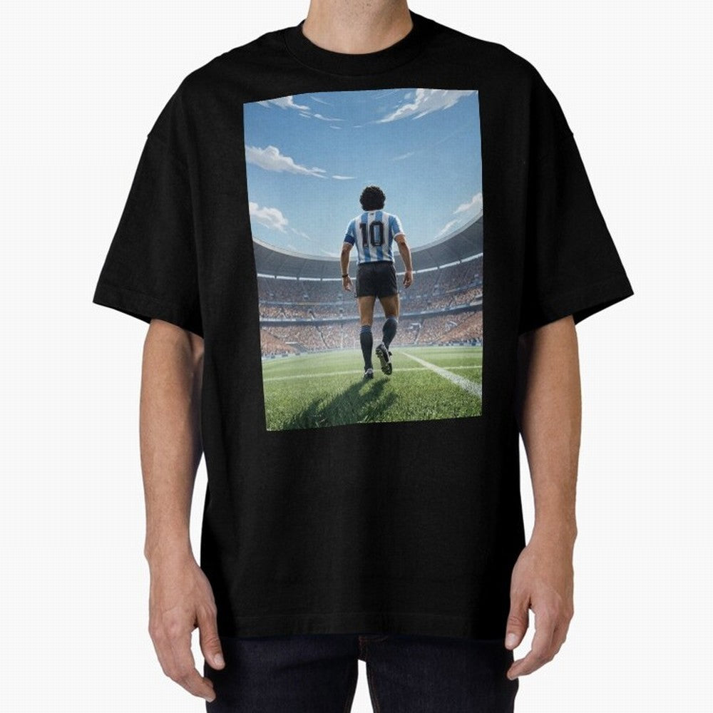 Diego Maradona Oversized T-Shirt Celebrate the Stars of FIFA World Cup 2026 USA Canada Mexico Spirit, Centered on Argentina and Brazil, Neymar, Soccer Culture, Superstar Moments, National Team Dreams and Competitive Fire; Perfect for Fans,