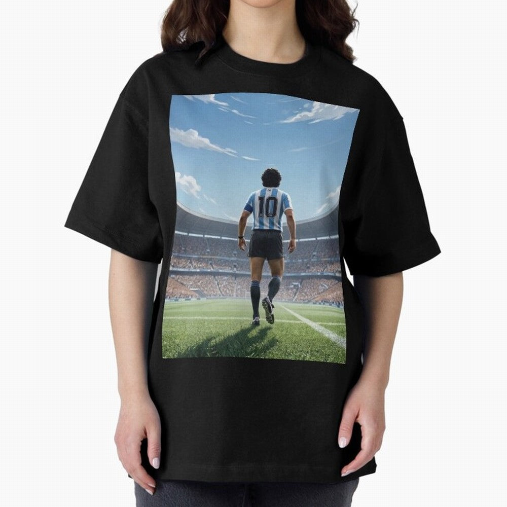 Diego Maradona Oversized T-Shirt Celebrate the Stars of FIFA World Cup 2026 USA Canada Mexico Spirit, Centered on Argentina and Brazil, Neymar, Soccer Culture, Superstar Moments, National Team Dreams and Competitive Fire; Perfect for Fans,