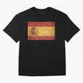 Vintage Distressed Spanish Flag Oversized T-Shirt Share FIFA World Cup 2026 Group Stage Built around Haaland, Portugal Energy, Football Festival Excitement, Trophy Ambitions, Country Rivalries and Star Player Buzz; Perfect for People Who Love