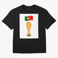 Portugal Football Fan T-Shirt Oversized T-Shirt Make Every Kick Count in the FIFA World Cup 2026 USA Canada Mexico Journey through Haaland and Mbappe Highlights, Portugal, Spain and Germany Pride, Classic Soccer Heritage, Championship Pressure, Fan