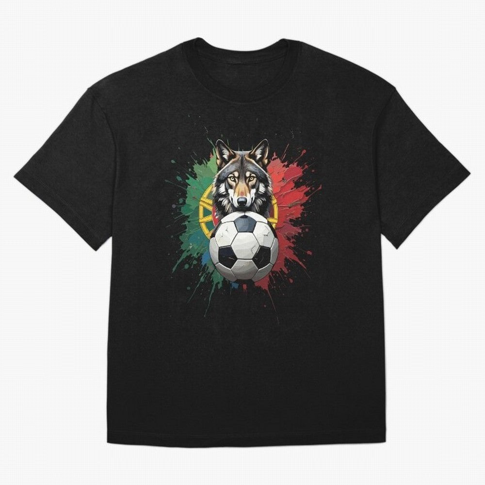 Portugal 2026 Soccer dog - World Cup Football Oversized T-Shirt Represent Fans Who Live for Match Day Hype around FIFA World Cup 2026 USA Canada Mexico, Neymar, Haaland and Cristiano Ronaldo, Netherlands, Classic Soccer Heritage, Championship
