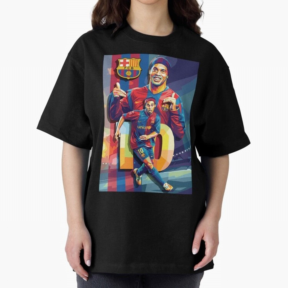Ronaldinho Oversized T-Shirt Build FIFA World Cup 2026 Driven by CR7, Argentina and Brazil Energy, Stadium Memories, Football Loyalty, International Chants and Championship Tradition; Ideal for Fans Who Follow Messi, Cristiano Ronaldo, CR7, Mbappe,