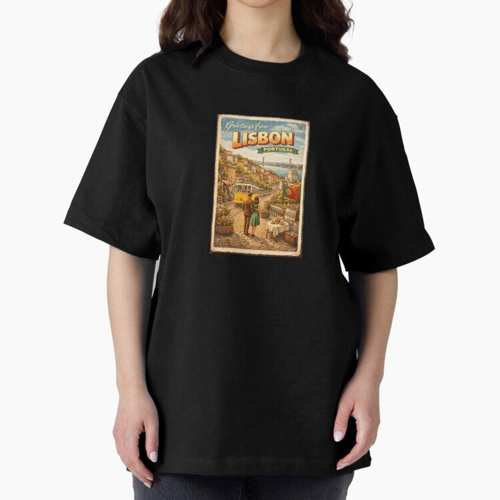 lisbon Oversized T-Shirt Celebrate Every Goal in FIFA World Cup 2026 for Fans of Mbappe and Neymar and France, Bringing Tournament Hype, Historic Matchups, Family Viewing Parties and Global Sports Pride; Made for Collectors Who Enjoy Iconic
