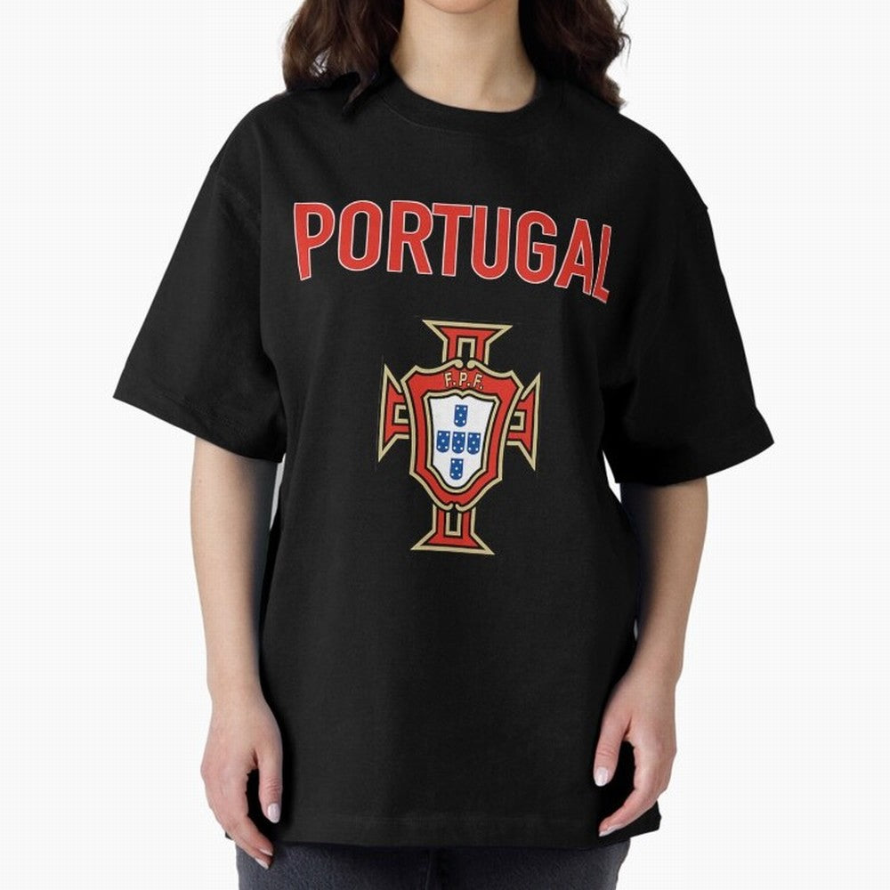 Portugal Oversized T-Shirt Experience the FIFA World Cup 2026 USA Canada Mexico Journey through CR7 Highlights, England Pride, Vintage Soccer Flavor, Modern Football Stars, National Flags and Final Night Emotion; Perfect for Supporters Who Want