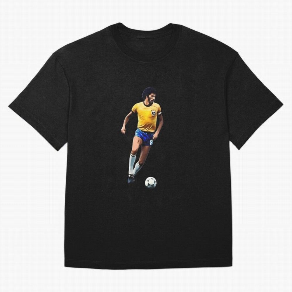 Legends Of The Beautiful Game Cartoon Collection Legends Socrates Cartoon Artwork9 Oversized T-Shirt Wear the Spirit of FIFA World Cup 2026 USA Canada Mexico Spirit, Inspired by England, France and Netherlands, CR7, Match Day Excitement, Supporter
