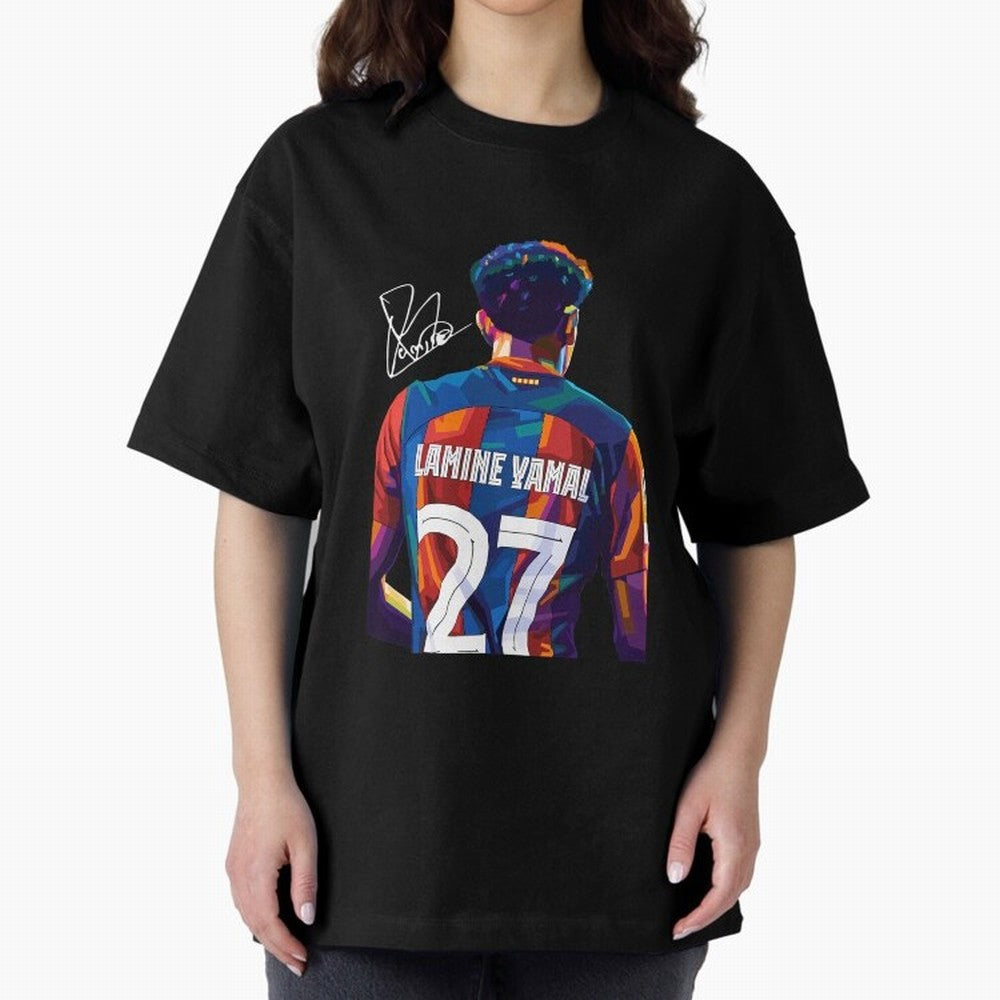 Lamine Yamal Football Player Oversized T-Shirt Celebrate the Biggest Stage of FIFA World Cup 2026 USA Canada Mexico Made for Haaland, Argentina Energy, Goal Celebration Energy, Supporter Heritage, Football Icons and Worldwide Tournament Joy; Ideal