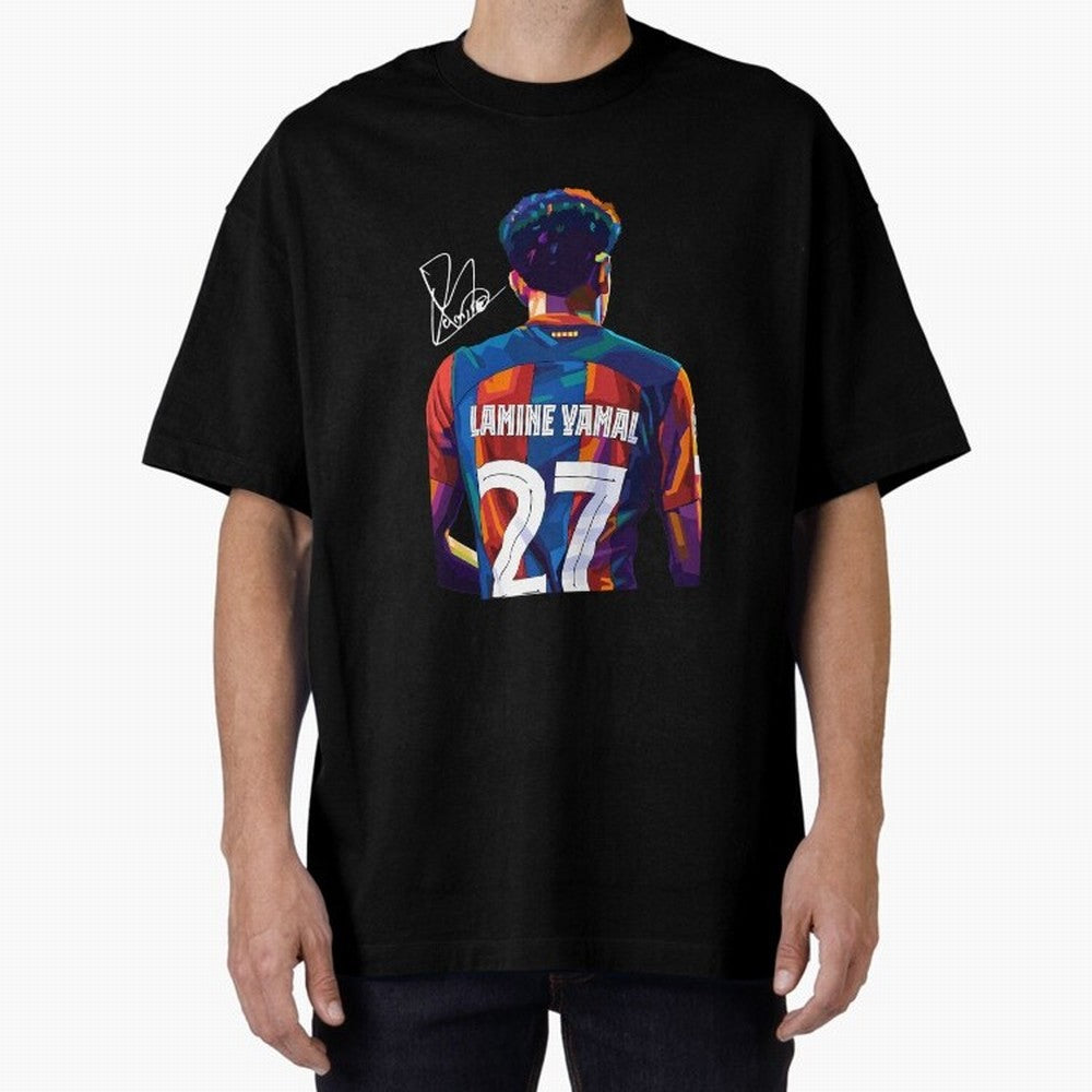 Lamine Yamal Football Player Oversized T-Shirt Celebrate the Biggest Stage of FIFA World Cup 2026 USA Canada Mexico Made for Haaland, Argentina Energy, Goal Celebration Energy, Supporter Heritage, Football Icons and Worldwide Tournament Joy; Ideal