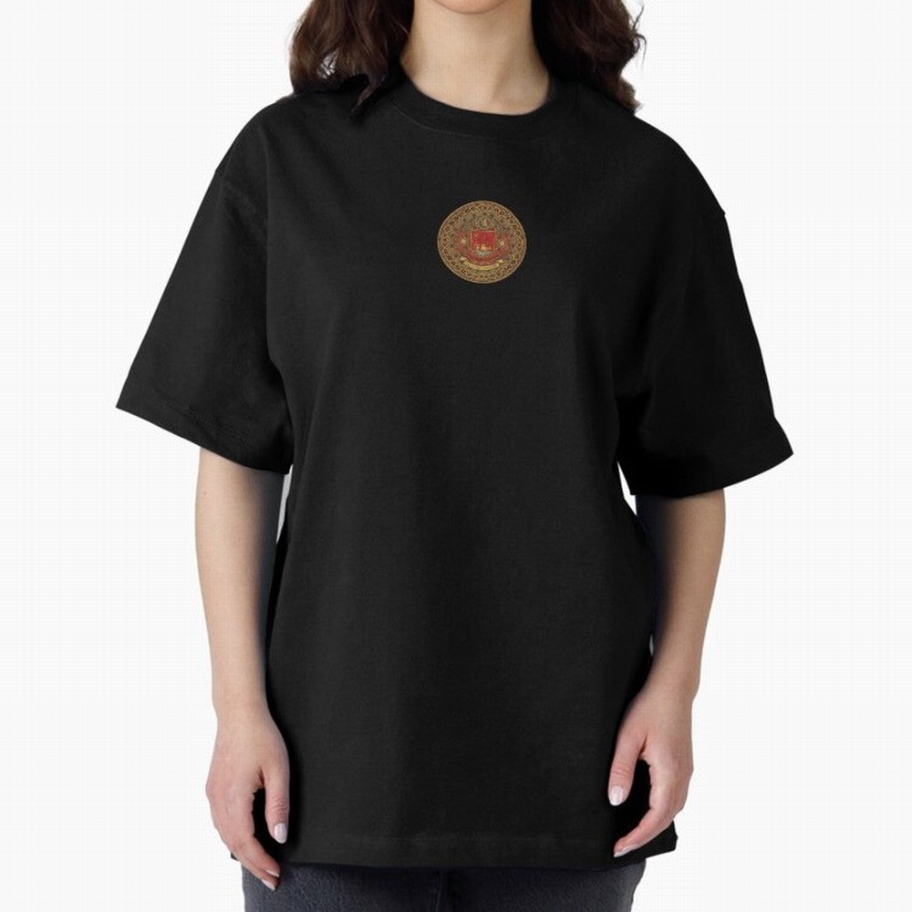 The Crimson Dominion Oversized T-Shirt Bring Trophy Dreams to FIFA World Cup 2026 Featuring Haaland and Mbappe, Netherlands Energy, Goal Celebration Energy, Supporter Heritage, Football Icons and Worldwide Tournament Joy; Made for Collectors Who