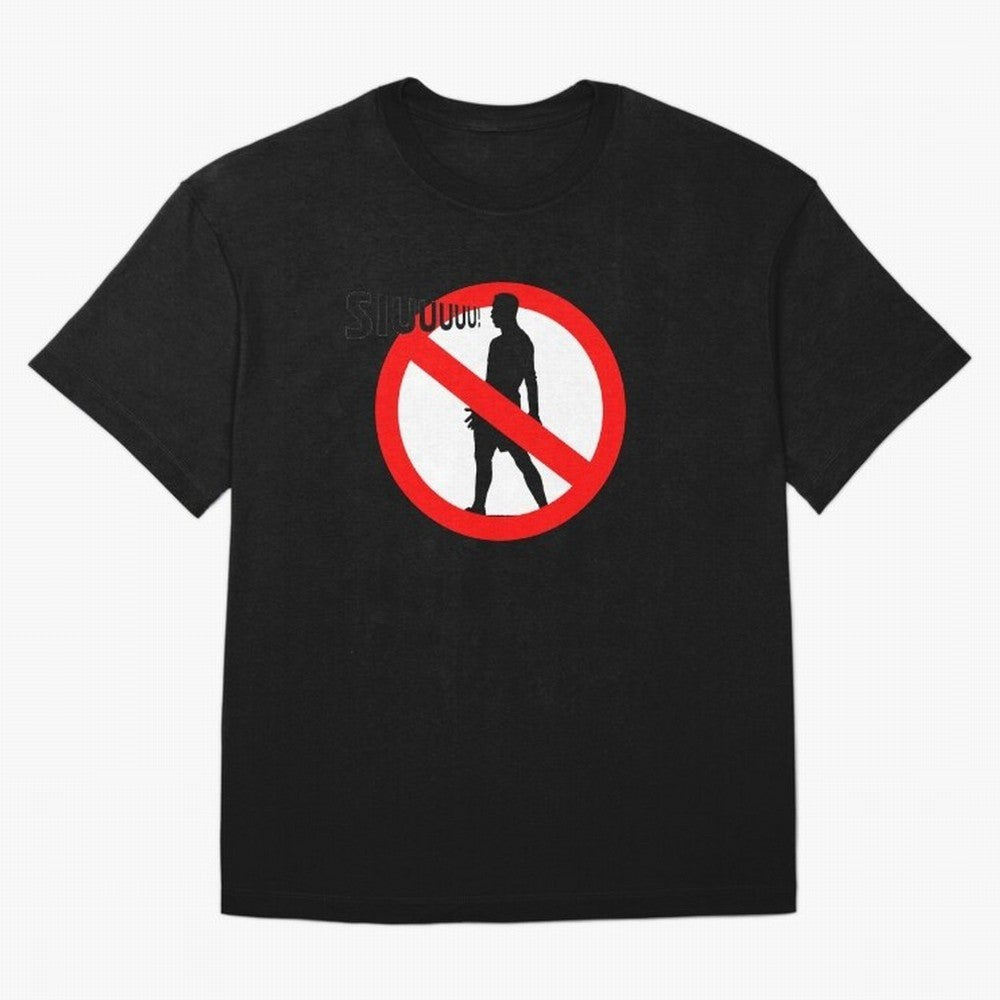 No Siiuuu Funny Soccer Meme Design Oversized T-Shirt Show Your Tournament Heart for FIFA World Cup 2026 for Fans of Messi and Cristiano Ronaldo and Brazil, Bringing Match Day Excitement, Supporter Culture, Golden Goals and Global Football Passion;