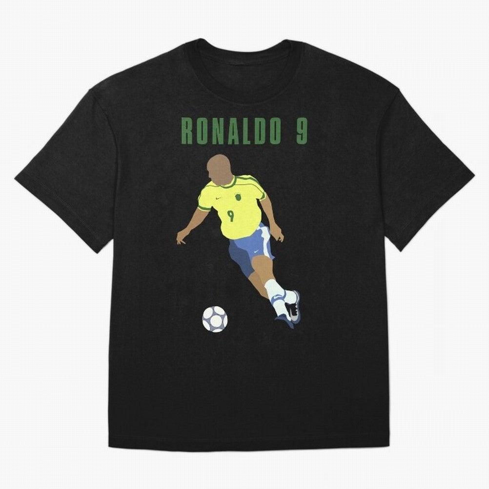BRAZIL 9 Oversized T-Shirt Honor the Beautiful Game during Global Football Passion for FIFA World Cup 2026, Filled with CR7 and Messi, Brazil, Portugal and Argentina, Championship Spirit, Famous Goals, Roaring Crowds and International Football