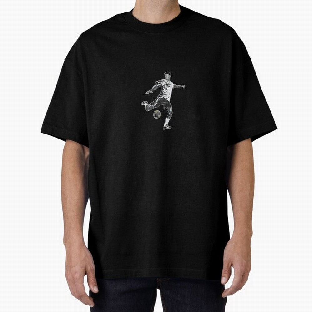 Fooball player Oversized T-Shirt Celebrate Fan Favorites in the FIFA World Cup 2026 Group Stage Journey through Cristiano Ronaldo, Haaland and CR7 Highlights, Netherlands Pride, Worldwide Fan Energy, Dramatic Goals, Stadium Lights and Championship