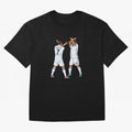 Ronaldo Madrid Celebration Duo Oversized T-Shirt Relive Legendary Nights from FIFA World Cup 2026 for Fans of Cristiano Ronaldo and Brazil, Portugal and Argentina, Bringing Sports Nostalgia, International Competition, Famous Players and
