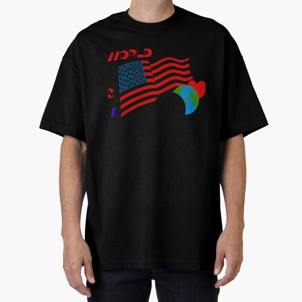 World cup 26 Oversized T-Shirt Step into FIFA World Cup 2026 Group Stage for Fans of CR7 and Messi and Brazil, Bringing Fan Favorite Moments, National Team Passion, Big Match Drama and Soccer History; Ideal for Passionate Fans Who Love Underdog