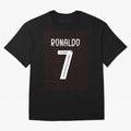 Christiano Ronaldo Portugal Kit 2025 Oversized T-Shirt Back Your Heroes with FIFA World Cup 2026 Spirit, Featuring Brazil, Portugal and Argentina, Mbappe, Worldwide Fan Energy, Dramatic Goals, Stadium Lights and Championship Celebrations; Created