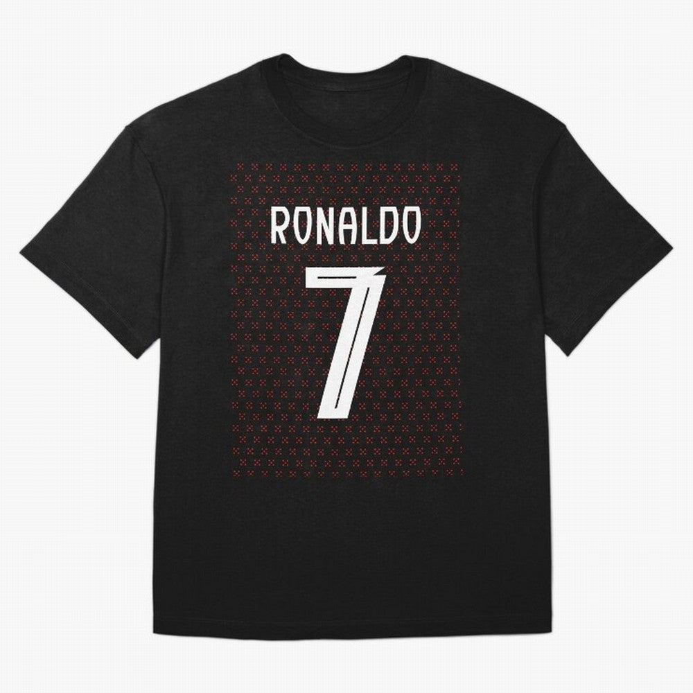 Christiano Ronaldo Portugal Kit 2025 Oversized T-Shirt Back Your Heroes with FIFA World Cup 2026 Spirit, Featuring Brazil, Portugal and Argentina, Mbappe, Worldwide Fan Energy, Dramatic Goals, Stadium Lights and Championship Celebrations; Created