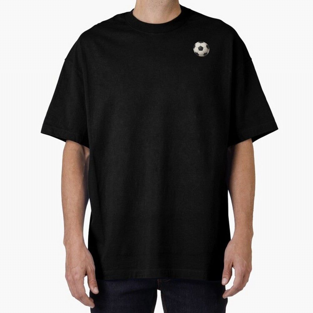 Soccer Ball Oversized T-Shirt Join Global Football Passion for FIFA World Cup 2026 USA Canada Mexico, Centered on CR7 and Messi, Portugal, Sports Nostalgia, International Competition, Famous Players and Unforgettable Victories; Created for Match