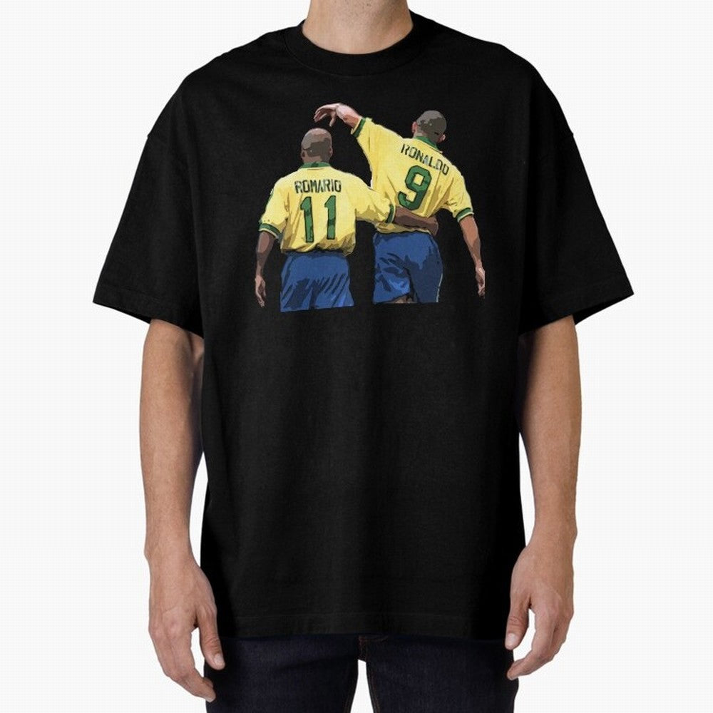 Romario & Ronaldo Oversized T-Shirt Carry the Dream of the FIFA World Cup 2026 USA Canada Mexico Journey through Cristiano Ronaldo Highlights, Argentina and Brazil Pride, Worldwide Fan Energy, Dramatic Goals, Stadium Lights and Championship