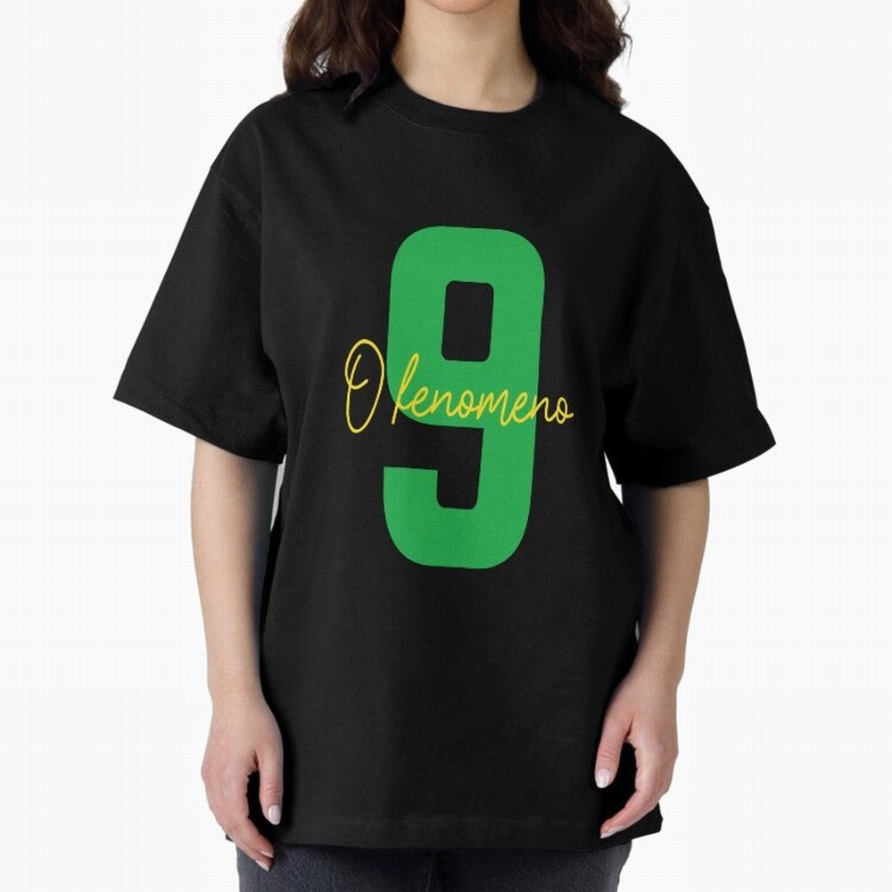 Ronaldo ¡°O Fen?meno¡± 9 Football tshirt Oversized T-Shirt Turn Every Weekend Toward FIFA World Cup 2026 Made for Mbappe, Argentina and Brazil Energy, Match Day Excitement, Supporter Culture, Golden Goals and Global Football Passion; Ideal for