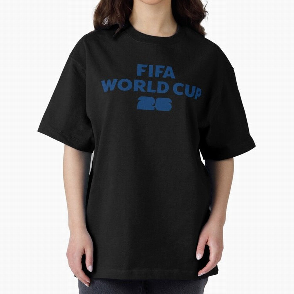 The Biggest Tournament in the World Oversized T-Shirt Show Fan Pride Across Match Day Hype around FIFA World Cup 2026 Group Stage, Messi and Cristiano Ronaldo, Spain and Netherlands, Sports Nostalgia, International Competition, Famous Players and