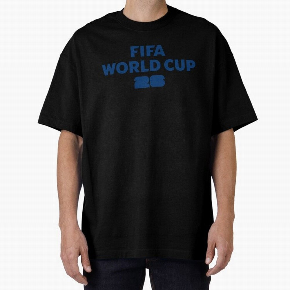 The Biggest Tournament in the World Oversized T-Shirt Show Fan Pride Across Match Day Hype around FIFA World Cup 2026 Group Stage, Messi and Cristiano Ronaldo, Spain and Netherlands, Sports Nostalgia, International Competition, Famous Players and