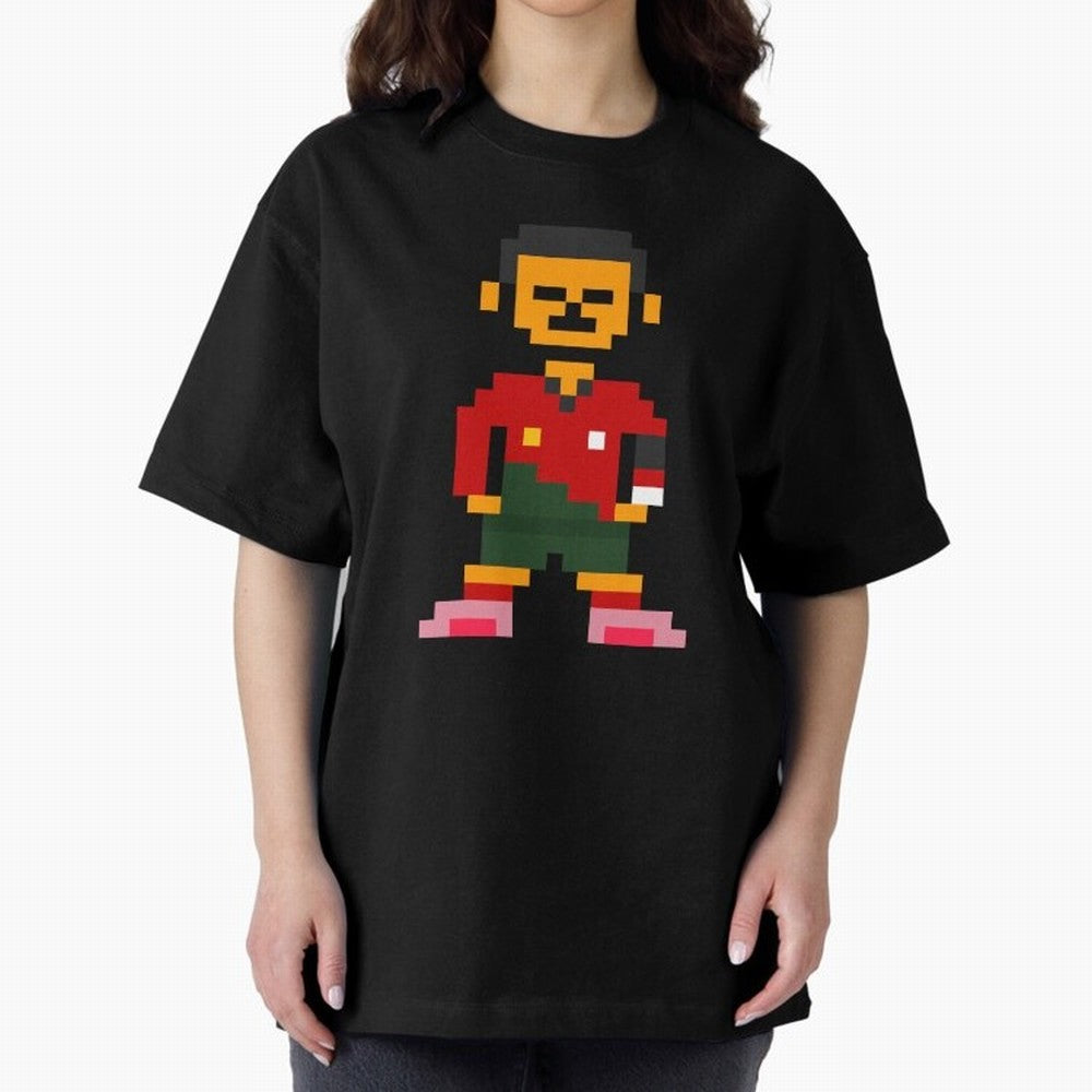 Pixel Pose Ronaldo Oversized T-Shirt Celebrate Soccer Greatness during FIFA World Cup 2026 Group Stage Built around Neymar, Argentina and Brazil Energy, Fan Favorite Moments, National Team Passion, Big Match Drama and Soccer History; Made for