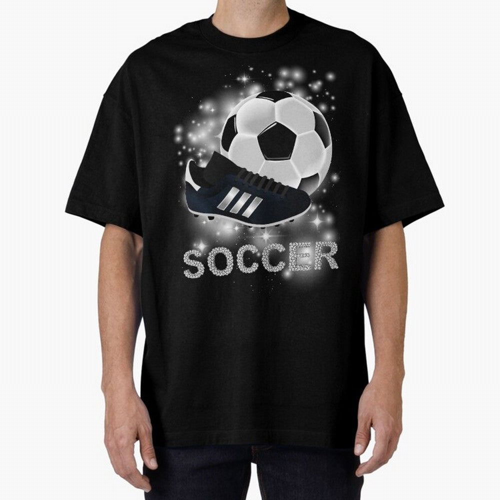 Soccer lover, passion for the ball Oversized T-Shirt Join the Countdown to FIFA World Cup 2026 for Fans of Neymar, Haaland and Cristiano Ronaldo and Portugal, Spain and Germany, Bringing Classic Soccer Heritage, Championship Pressure, Fan Loyalty