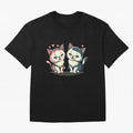 Two Funny Cats with Ronaldo Vibes ¨C Cute Football & Animal Art Oversized T-Shirt Share the Excitement of FIFA World Cup 2026 USA Canada Mexico for Fans of Cristiano Ronaldo and Portugal, Spain and Germany, Bringing Game Day Rituals, Football
