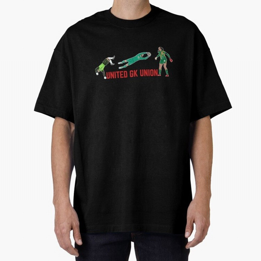 UNITED GK Union Peter Schmeichel David De Gea Phallon Tullis-Joyce Oversized T-Shirt Bring World Football Passion into FIFA World Cup 2026 USA Canada Mexico Featuring Haaland and Mbappe, Spain Energy, Championship Spirit, Famous Goals, Roaring