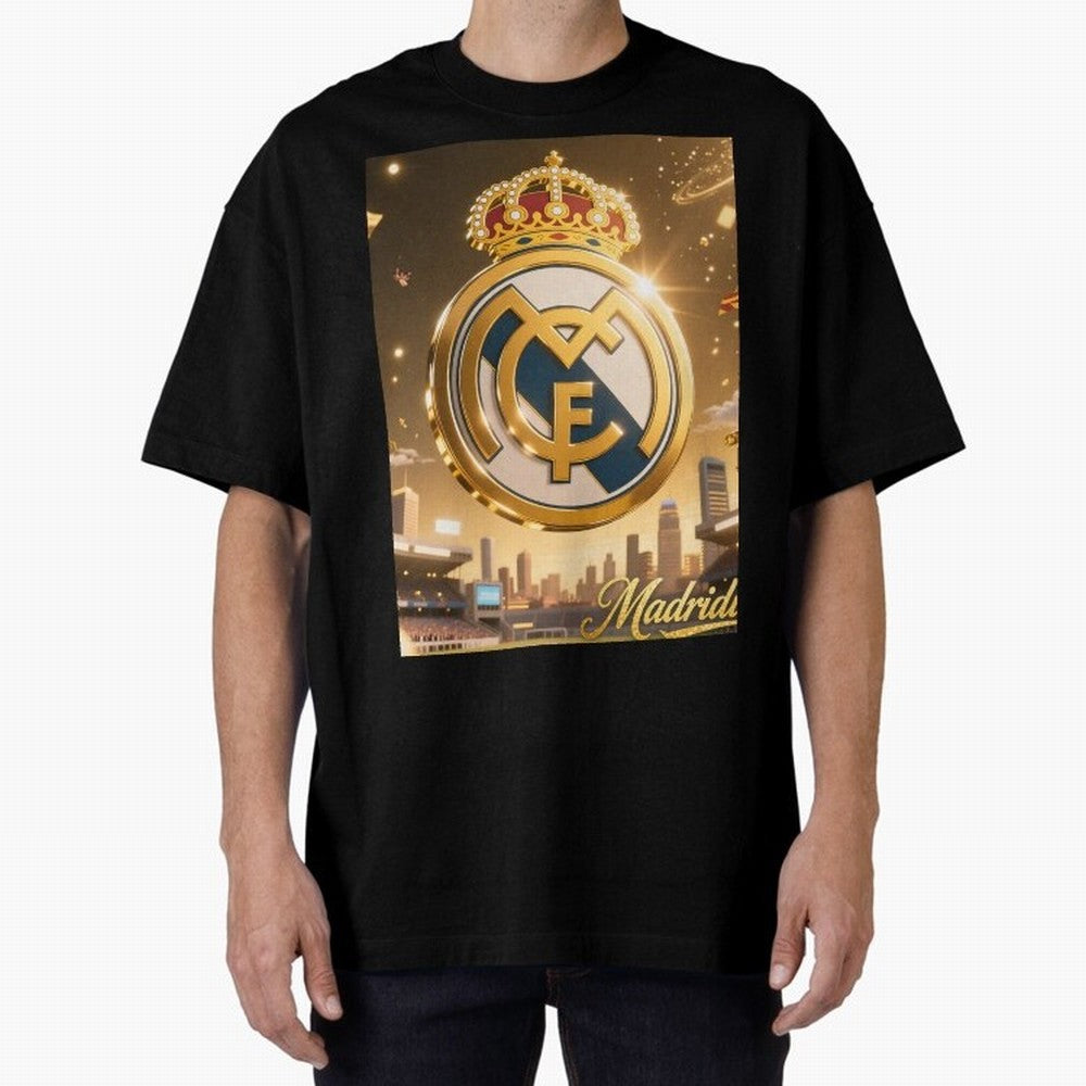 Madridistas Oversized T-Shirt Celebrate Rivalries and Pride in FIFA World Cup 2026 Group Stage Spirit, Connected to England, France and Netherlands, Neymar, Football Passion, Legendary Performances, Festival Vibes and Supporter Community; Perfect