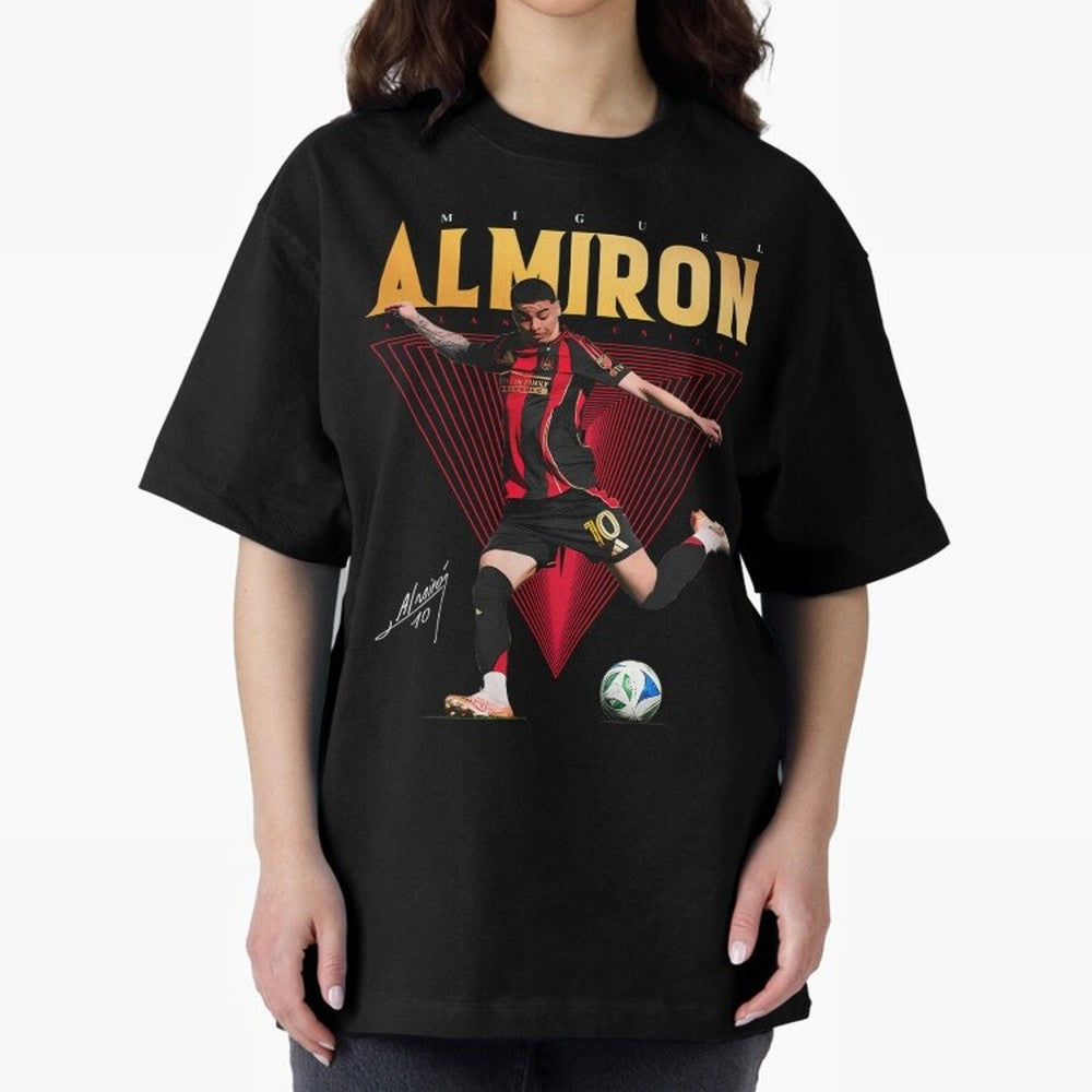 Miguel Almiron Atlanta United FC Oversized T-Shirt Make Every Match About FIFA World Cup 2026 Group Stage Spirit, Highlighting France and Portugal, Cristiano Ronaldo, Fan Favorite Moments, National Team Passion, Big Match Drama and Soccer History;