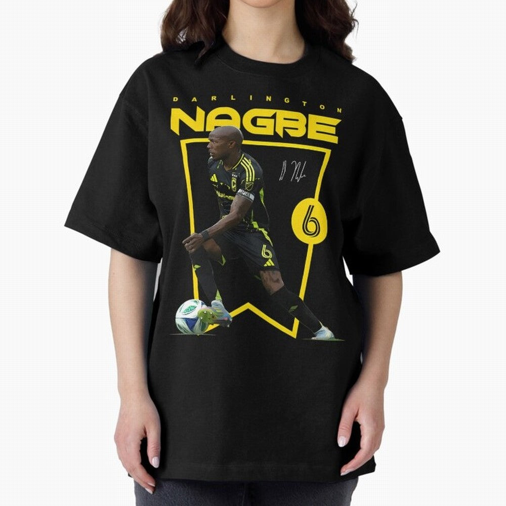 Darlington Nagbe Columbus Crew Oversized T-Shirt Feel International Energy from Match Day Hype around FIFA World Cup 2026 Group Stage, Messi, Neymar and Mbappe, Argentina, France and Brazil, Football Passion, Legendary Performances, Festival Vibes