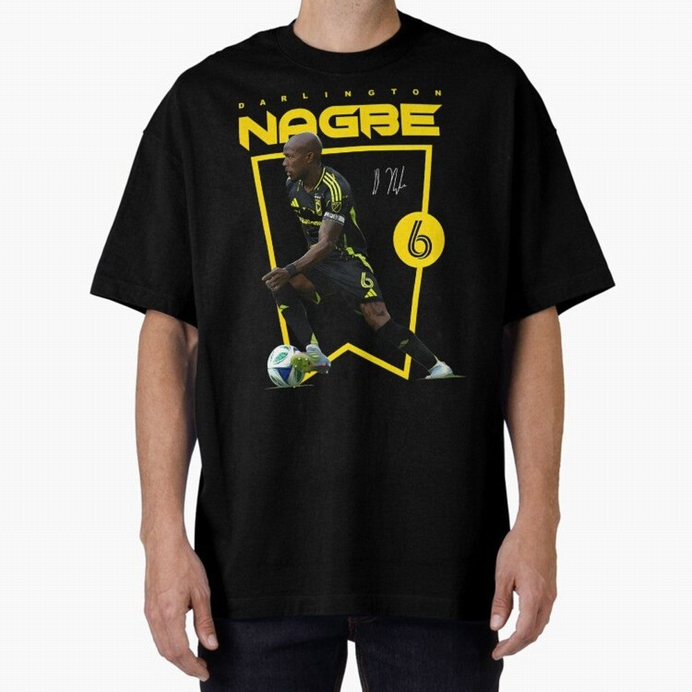 Darlington Nagbe Columbus Crew Oversized T-Shirt Feel International Energy from Match Day Hype around FIFA World Cup 2026 Group Stage, Messi, Neymar and Mbappe, Argentina, France and Brazil, Football Passion, Legendary Performances, Festival Vibes