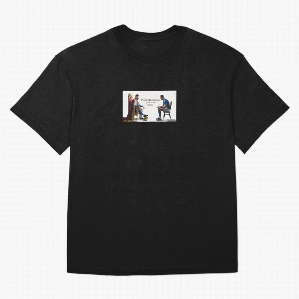 Messi and Ronaldo Oversized T-Shirt Feel the Roar of FIFA World Cup 2026 USA Canada Mexico Centered on Mbappe, England, France and Netherlands Energy, Champion Mindset, Group Stage Buzz, Knockout Tension and Passionate Fan Culture; Made for