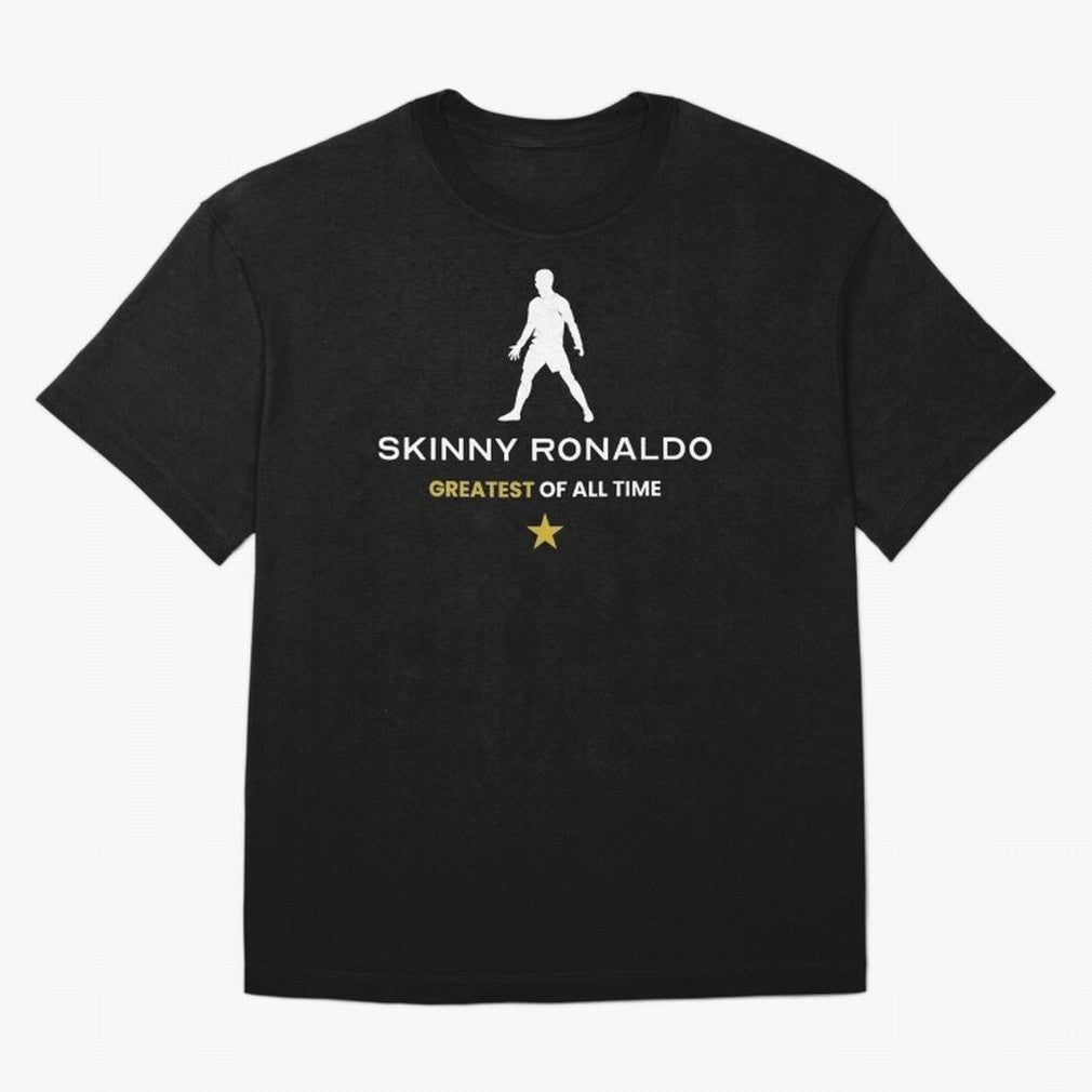 Skinny Ronaldo The Greatest Of All Time White Oversized T-Shirt Fuel Your Fan Pride for Match Day Hype around FIFA World Cup 2026 Group Stage, Neymar, England, Worldwide Fan Energy, Dramatic Goals, Stadium Lights and Championship Celebrations;