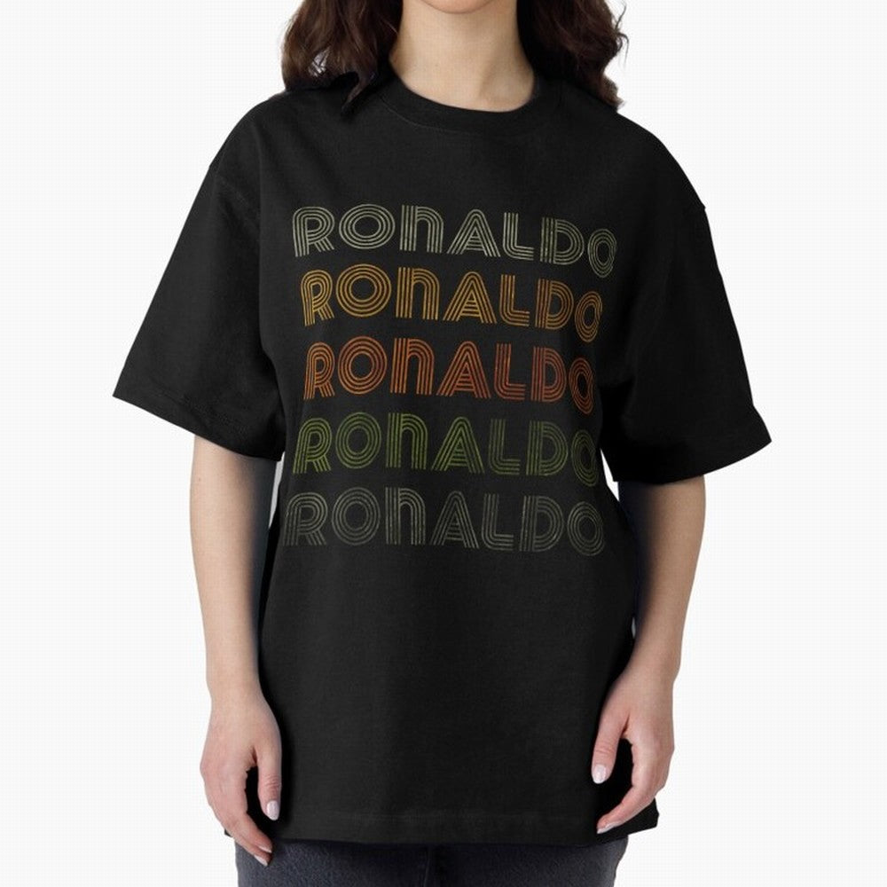 Love Heart Ronaldo Tee GrungeVintage Style Black Ronaldo Oversized T-Shirt Capture the FIFA World Cup 2026 Group Stage Journey through Neymar, Haaland and Cristiano Ronaldo Highlights, Portugal Pride, Stadium Chants, National Pride, Trophy Dreams