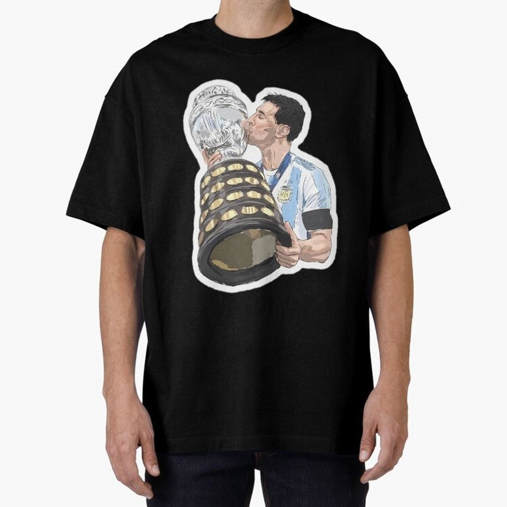 Messi and World Cup Oversized T-Shirt Remember Iconic Moments from FIFA World Cup 2026 with Mbappe, Netherlands Energy, Worldwide Fan Energy, Dramatic Goals, Stadium Lights and Championship Celebrations; Great for Supporters Who Love Legendary