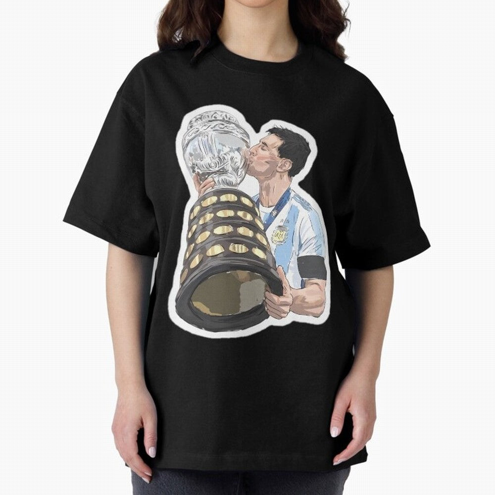 Messi and World Cup Oversized T-Shirt Remember Iconic Moments from FIFA World Cup 2026 with Mbappe, Netherlands Energy, Worldwide Fan Energy, Dramatic Goals, Stadium Lights and Championship Celebrations; Great for Supporters Who Love Legendary