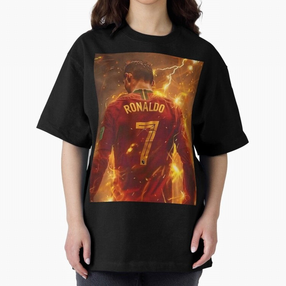 CR7 Christiano Ronaldo Oversized T-Shirt Feel FIFA World Cup 2026 Group Stage for Fans of Cristiano Ronaldo, Haaland and CR7 and Argentina and Brazil, Bringing Stadium Chants, National Pride, Trophy Dreams and Unforgettable Football Memories;