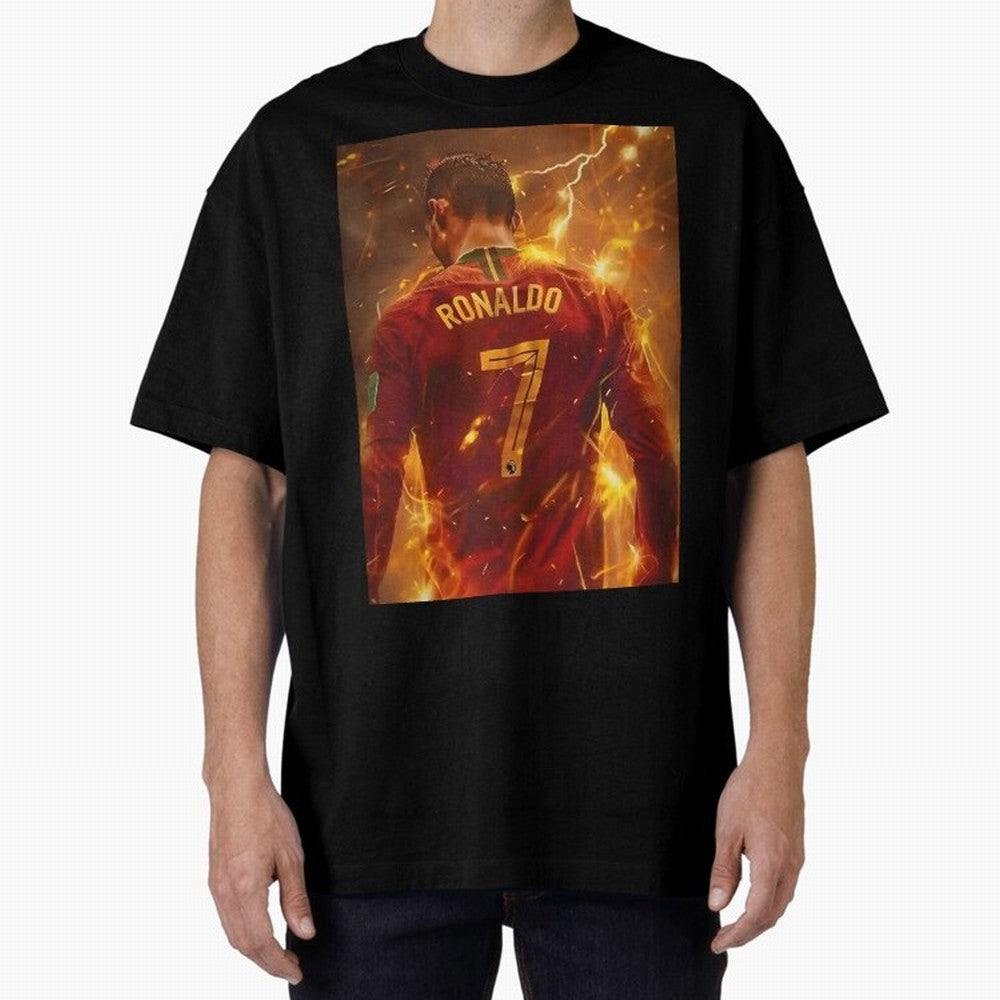 CR7 Christiano Ronaldo Oversized T-Shirt Feel FIFA World Cup 2026 Group Stage for Fans of Cristiano Ronaldo, Haaland and CR7 and Argentina and Brazil, Bringing Stadium Chants, National Pride, Trophy Dreams and Unforgettable Football Memories;