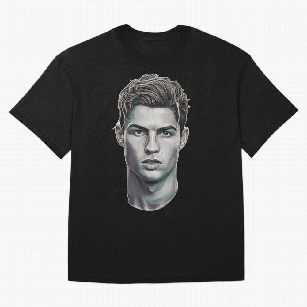 Ronaldo drawing 2008 Oversized T-Shirt Show Match Day Excitement for FIFA World Cup 2026 for Fans of Cristiano Ronaldo, Haaland and CR7 and Brazil, Bringing Tournament Hype, Historic Matchups, Family Viewing Parties and Global Sports Pride; Great