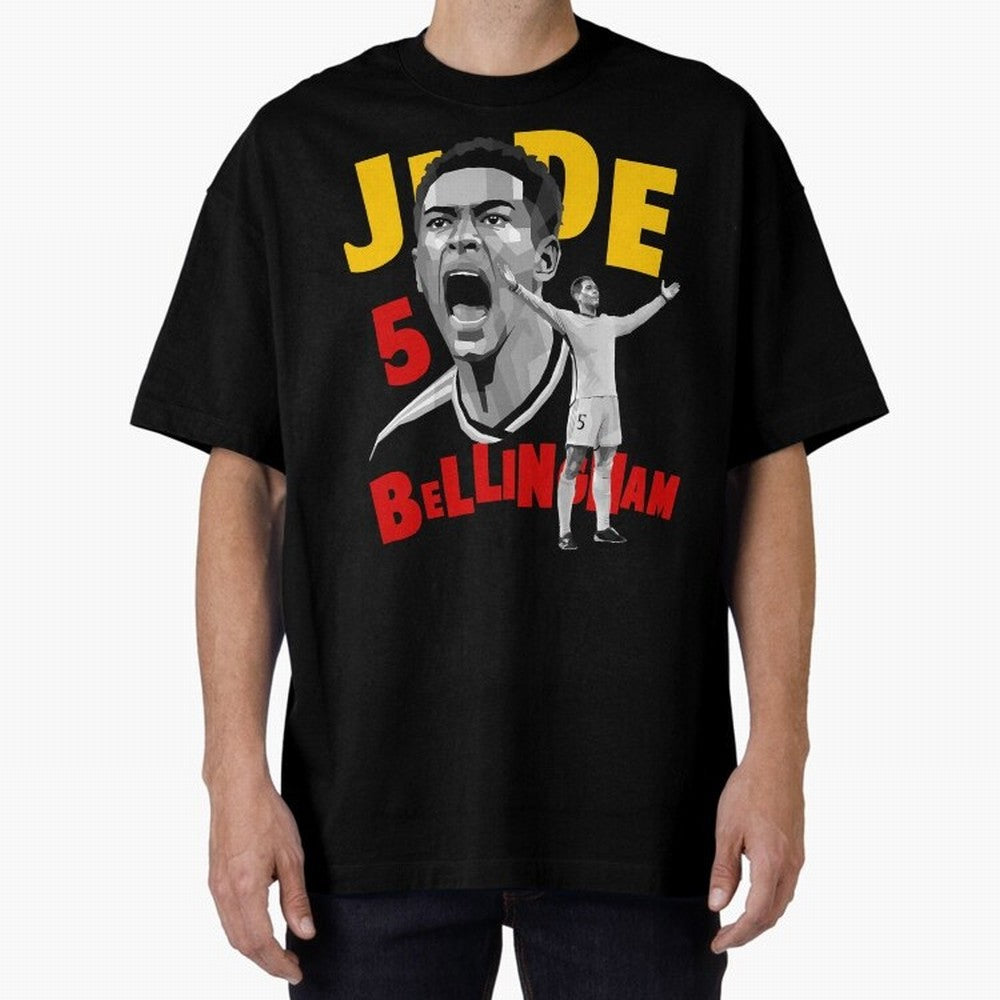 Jude Bellingham Oversized T-Shirt Enjoy Global Football Passion for FIFA World Cup 2026 USA Canada Mexico, Highlighting Cristiano Ronaldo, Netherlands, Stadium Chants, National Pride, Trophy Dreams and Unforgettable Football Memories; Perfect for