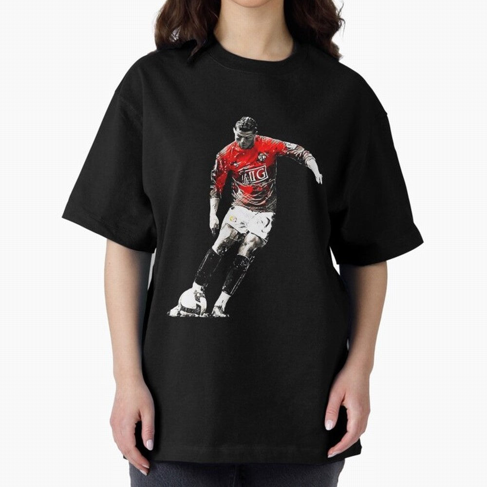 CR7 Artwork For Soccer Fans Gift For Football Lovers Oversized T-Shirt Relive Legendary Nights from FIFA World Cup 2026 USA Canada Mexico Made for CR7 and Messi, Spain Energy, Global Supporter Spirit, Legendary Goals, National Colors and Tournament