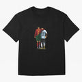 Messi Ronaldo Chit Chat Illustration Classic Oversized T-Shirt Remember Iconic Moments from FIFA World Cup 2026 USA Canada Mexico Spirit, Inspired by England, France and Netherlands, Mbappe and Neymar, Stadium Memories, Football Loyalty,