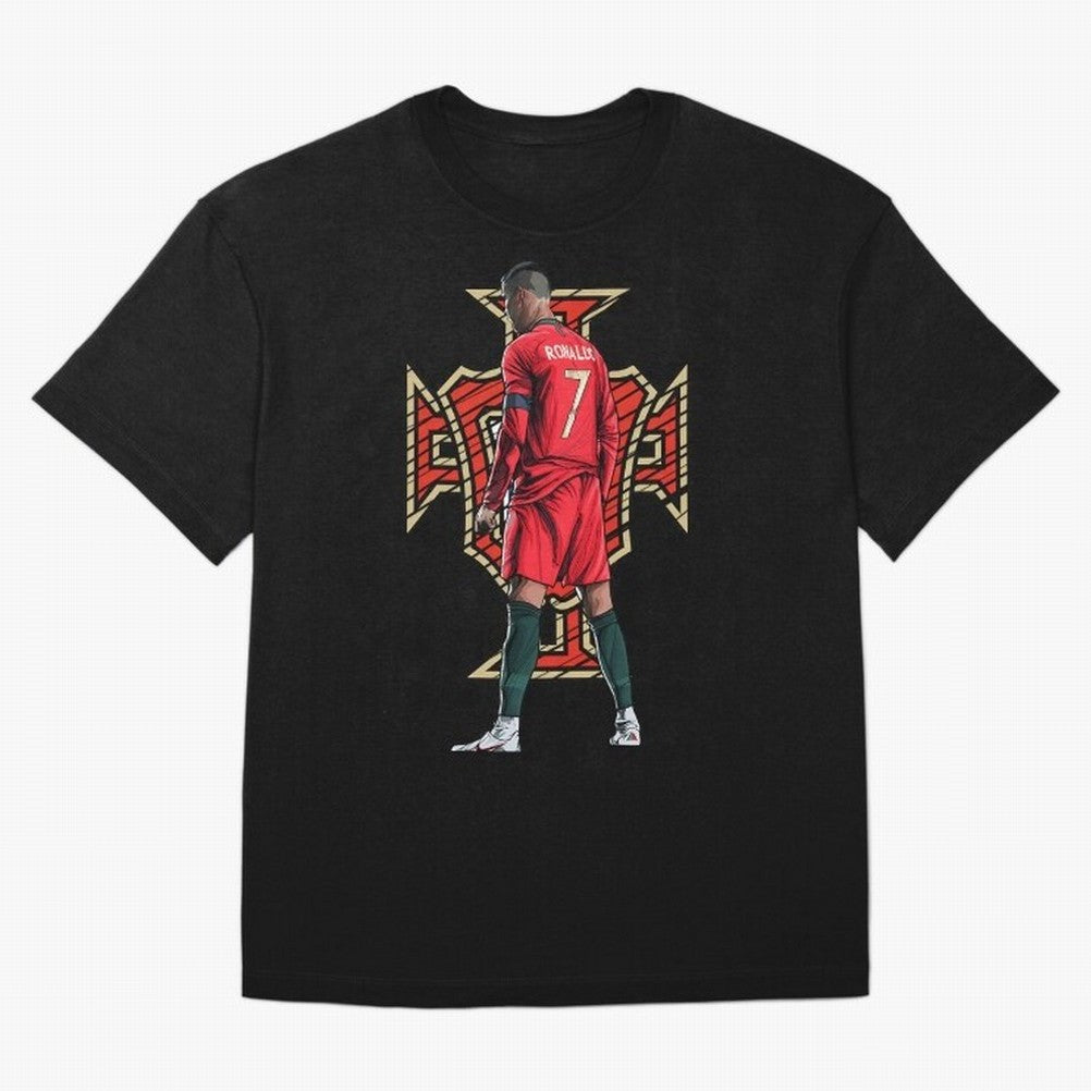 Portugal Ronaldo No.7 Artwork For Soccer Fans, Gift For Football Supporters Oversized T-Shirt Cheer for FIFA World Cup 2026 Driven by Neymar, England and Germany Energy, Champion Mindset, Group Stage Buzz, Knockout Tension and Passionate Fan