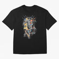 Cosmic Ronaldo Made of Star Stuff Artwork For Football Fans Gift For Soccer Enthusiasts Oversized T-Shirt Celebrate Rivalries and Pride in Global Football Passion for FIFA World Cup 2026, Filled with Messi, CR7 and Mbappe, England, France and
