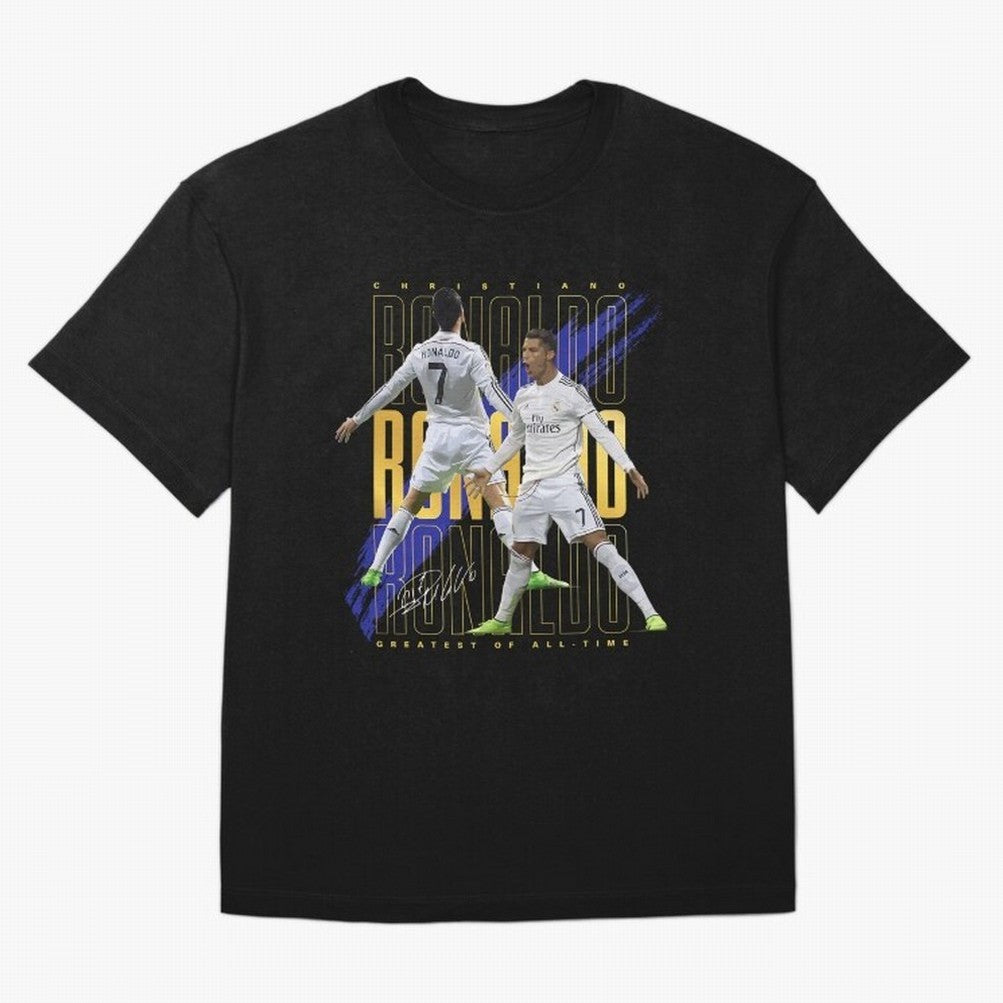 Ronaldo Soccer Legend Design For Football Fans Gift For Sports Enthusiasts Oversized T-Shirt Join Supporters Worldwide for FIFA World Cup 2026 USA Canada Mexico Spirit, with Spain, Neymar, Football History, Final Match Energy, Crowd Noise and Once