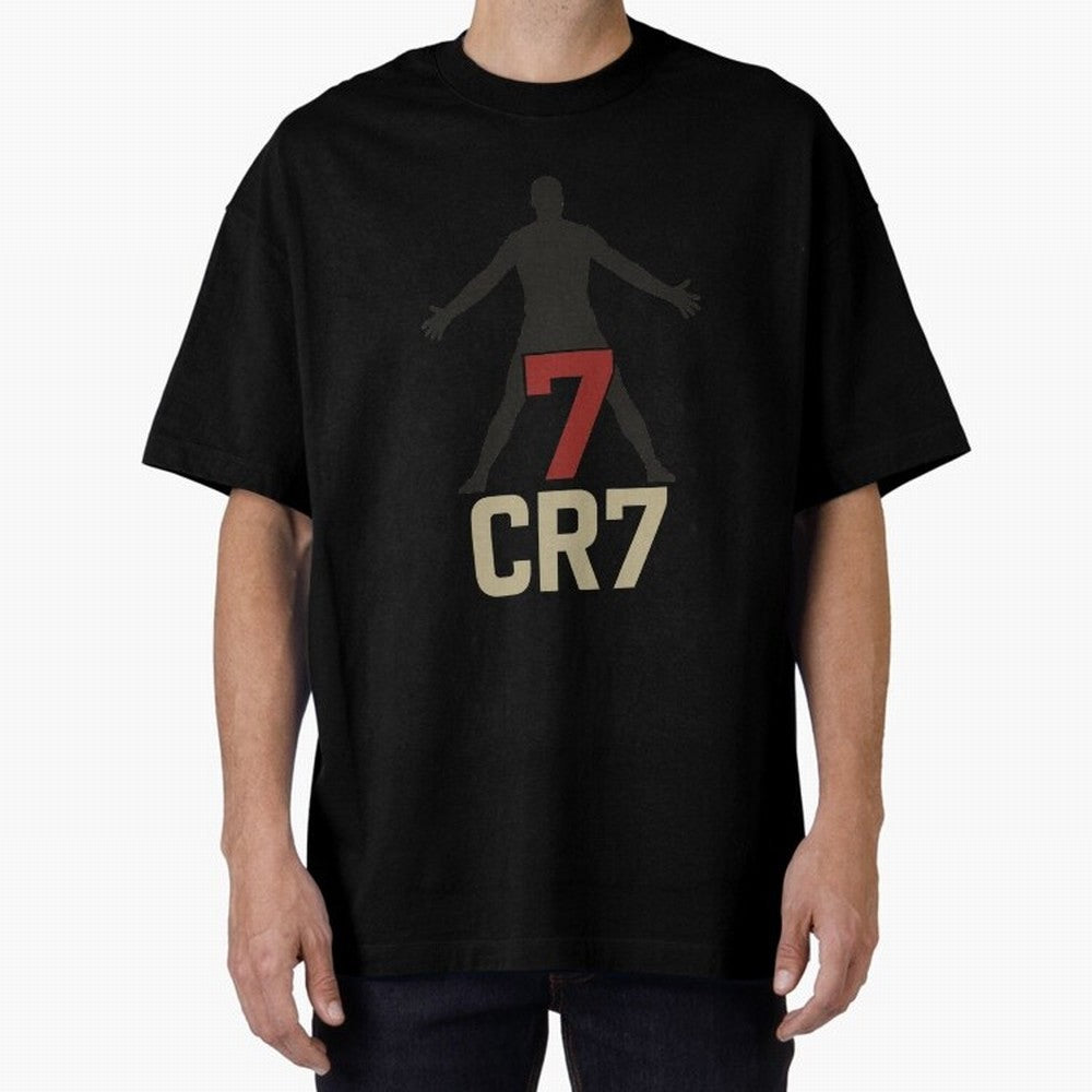 A footballer with a well-known shirt number Oversized T-Shirt Capture FIFA World Cup 2026 Spirit, Made for France and Portugal, Messi and Cristiano Ronaldo, Match Day Excitement, Supporter Culture, Golden Goals and Global Football Passion; Perfect